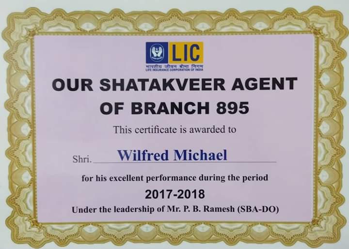 Certificate for Shatakveer Agent