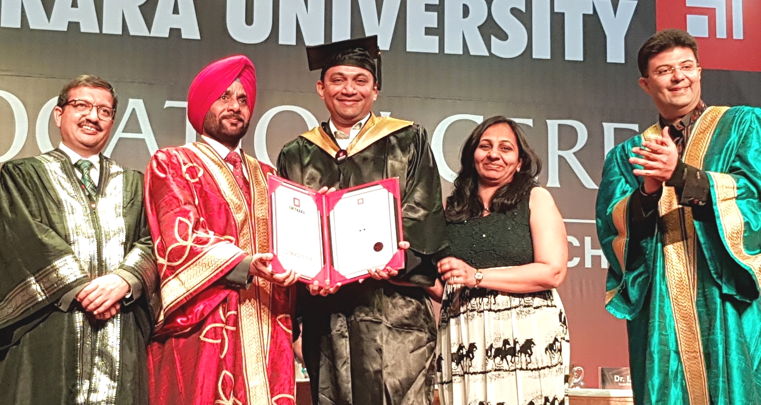 MBA DEGREE CONVOCATION WITH HON'BLE DIGNITARIES AND AMAN CHUGH SIR AT CHITKARA UNIVERSITY, PUNJAB.