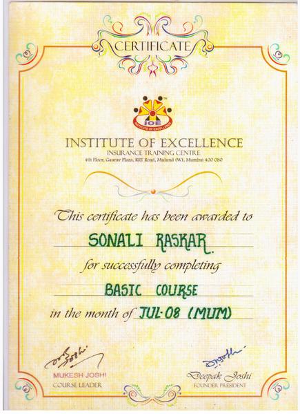 Institute Of Excellence 2008